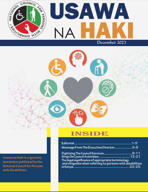 Usawa na Haki December 2023 Issue Cover Image